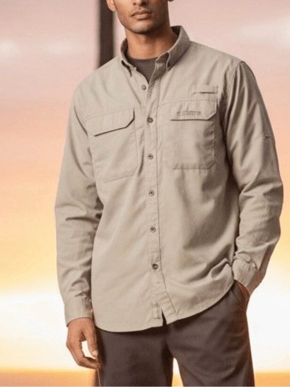 HABIT Men’s Solar Factor Long Sleeve Fishing Shirt